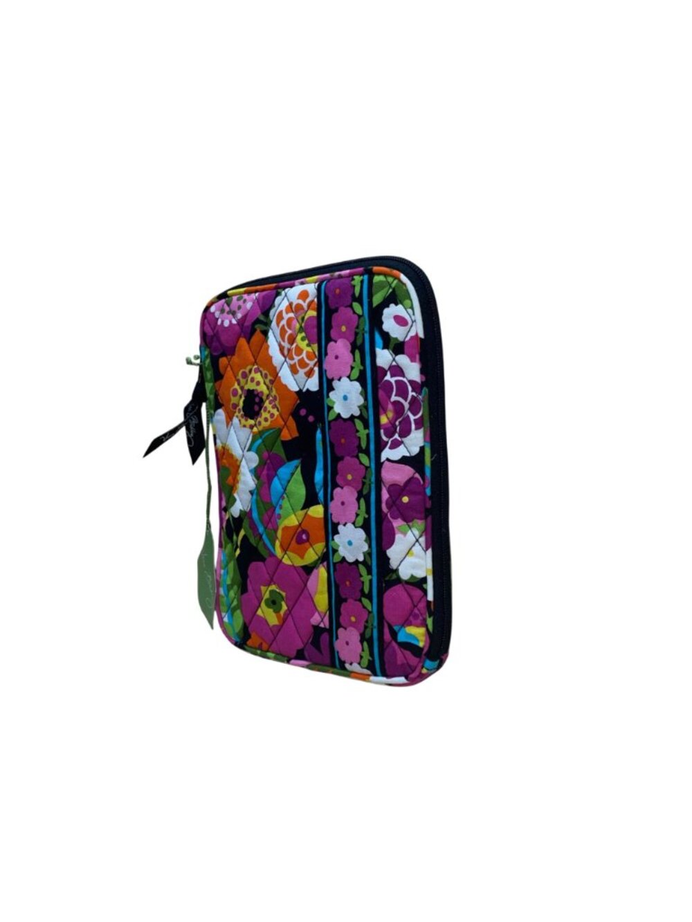 Vera Bradley Women’s Va Va Bloom Floral Print Black Quilted E-Reader Sleeve image 2